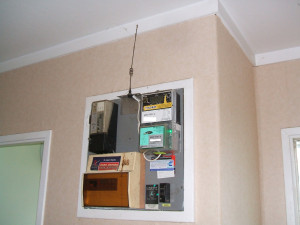 Aerial installed inside family home as part of a GloBug set up